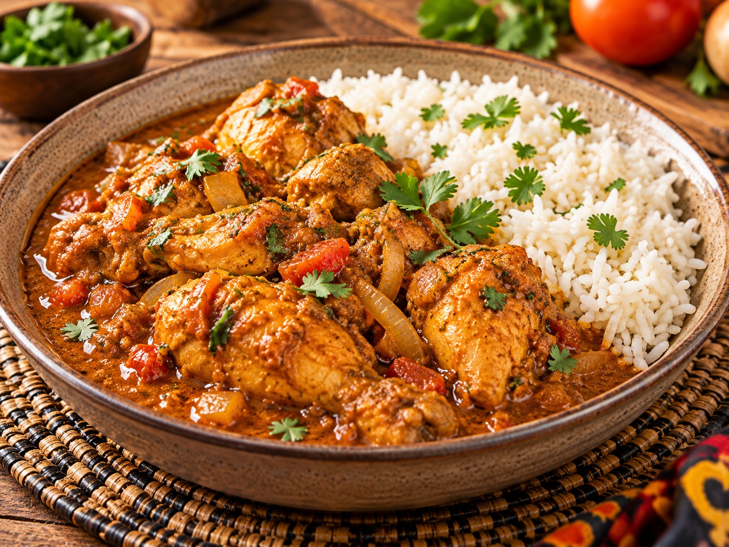 Chicken curry meal